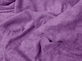 Cearsaf Frotir cu elastic 90x200 cm mov inchis