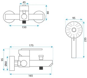 Baterie cada REA Ontario crom periat