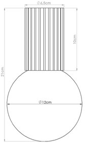 Plafonieră pentru baie Sollux SL.1728 HALO 1xG9/8W/230V IP44 portocaliu