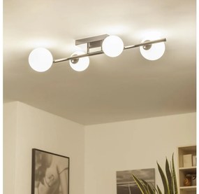 Brilagi - Lustră LED aplicată MILLA 4xG9/3W/230V negru crom/alb