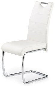 Scaun K211 piele ecologica alb