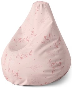 Sac de șezut Pear frunze roz - pentru copii, roz