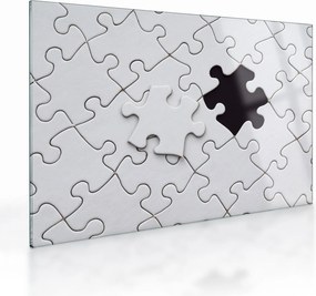 Tablou pe sticlă cu puzzle (70x50 cm)