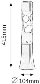 Rabalux 4109 - Lampa cu lava MARSHAL 1xE14/25W/230V