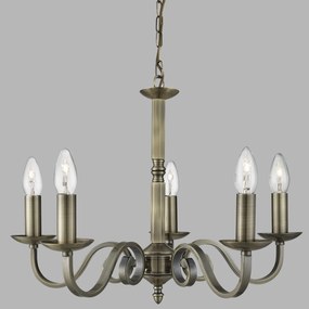 Lustra clasica suspendata design traditional Richmond 5L alama antique 1505-5AB SRT