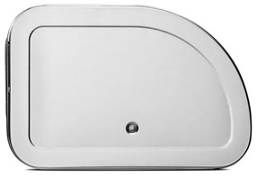 Cutie pentru paine Brabantia Roll Top 646890, 16 L, 44.5x26 cm, Constructie usoara si robusta, Inox/Mat