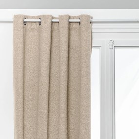 Draperie termoizolantă neagră Soana ivoire 140 x 260 cm