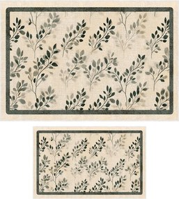 Covorașe de baie bej 2 buc. 60x100 cm – Foutastic