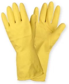 Gama Profesionala - Manusi menaj latex, galbene, marimea S, Rapido