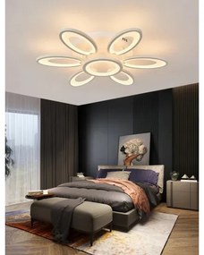 Lustra LED Cu Telecomanda, Elit's Esn M003-6+1, 156W, Alb