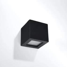 Sollux SL.0872 - Aplica de perete LEO 1xE27/60W/230V negru