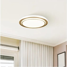 Eglo 902045 - Plafonieră LED MOSCHELLA, 36W/230V, diametru 49 cm, auriu