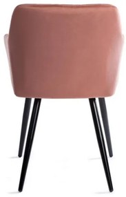 SET 2 scaune de dining RICO, roz, design modern