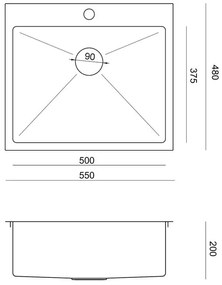 Chiuveta inox RUSSEL 110 crom periat