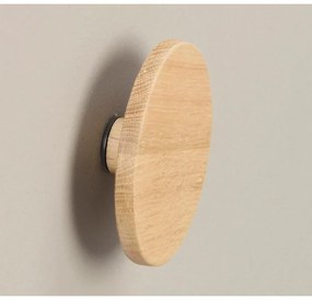 Cârlig în culoare naturală de montat pe perete din lemn de stejar Milford – Rowico