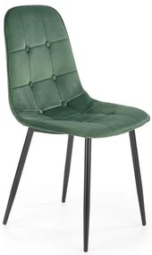 Set 4 scaune K417 velvet verde