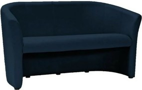 Canapea TM-3, albastru, piele ecologica, 160x60x76 cm
