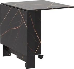 HOMCOM Masă Pliabil Multifuncțional Con Roți E 2 Extensii In Lemn 120x80x73cm | Aosom Romania