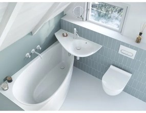 Ravak X01455 - Buton de evacuare CHROME 24,7x16,5 cm, alb