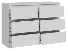 Comodă MAO cu sertare, albă