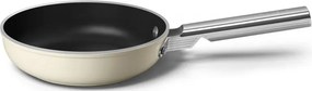 Tigaie SMEG FPF2002CRM, 1,5 l, Ø20 cm, Аcoperire ceramica antiaderenta, Pana la 250°C, Fara PFAS, Inductie, Crem