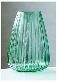 Vază din sticlă Bitz Kusintha, înălțime 22 cm, verde