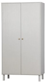 Șifonier gri deschis din lemn de pin 100x195 cm Madu – WOOOD