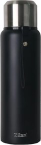 Termos portabil Zilan ZLN9914, capacitate 1L, pastreaza rece 24 ore, cald 12 ore, pereti dublii, negru