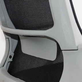Scaun de birou reglabil pe inaltime cu suport lombar OFF 631 negru