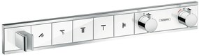 Hansgrohe RainSelect baterie cadă-duș ascuns cu termostat crom-alb 15358400