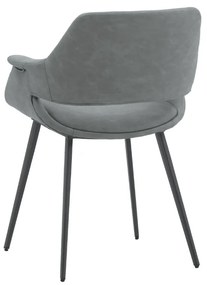 SCAUN TIP FOTOLIU MARINA -IMITATIE DE PIELE - GRI