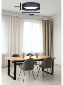 Plafonieră LED Duolla ROLLER LED/24W/230V d. 45 cm antracit