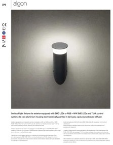 Aplică LED de exterior Redo 90073 ALGON LED/9W/230V IP65 negru