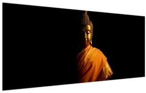 Tablou - Statuia lui Buddha de aur (120x50 cm)