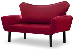 Canapea extensibilă două locuri Chatty (bordo). 1062613