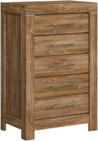 Comoda GENT, stejar stirling, PAL laminat, 70x45x110 cm