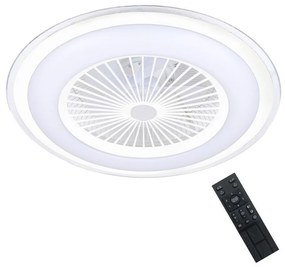 Plafonieră LED dimabilă cu ventilator Brilagi RONDA LED/48W/230V alb + telecomandă