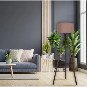 Lampadar VELVET 1xE27/60W/230V maro/bej Brilagi