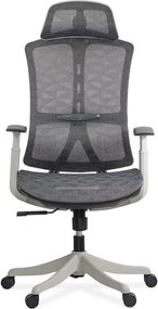 Scaun ergonomic SYYT 9511 gri, tetieră 2D și multiblock