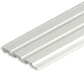 Panou riflaj decorativ 3D din polimer rigid, model Groove - 12.2x1.2x250 cm