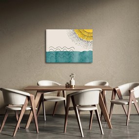 Tablou - pictură abstractă de plajă N⁰1 (70x50 cm)