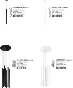 Pendul LED design modern ULTRATHIN negru NVL-9184022