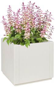 vidaXL Ghiveci Grădină Alb 36x36x35 cm din PP