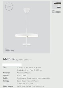 Pendul design modern Mobile alb 2120653001 NL