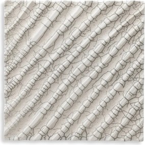 Decoratiune de perete LUX realizata manual din ceramica Division diagonal