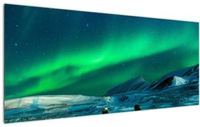 Tablou cu oameni la Aurora borealis (120x50 cm), în 40 de alte dimensiuni noi