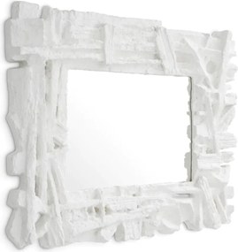 Oglinda decorativa LUX, Fibra de sticla, Alb, Masonic