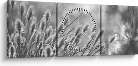 Tablou - Iarbă moale bej N⁰1 (cu ceas) (90x30 cm)