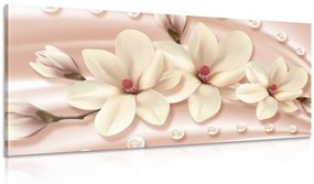 Tablou magnolie de lux cu perle