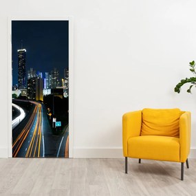 Fototapet pentru ușă - Metopolă noaptea (95x205cm)